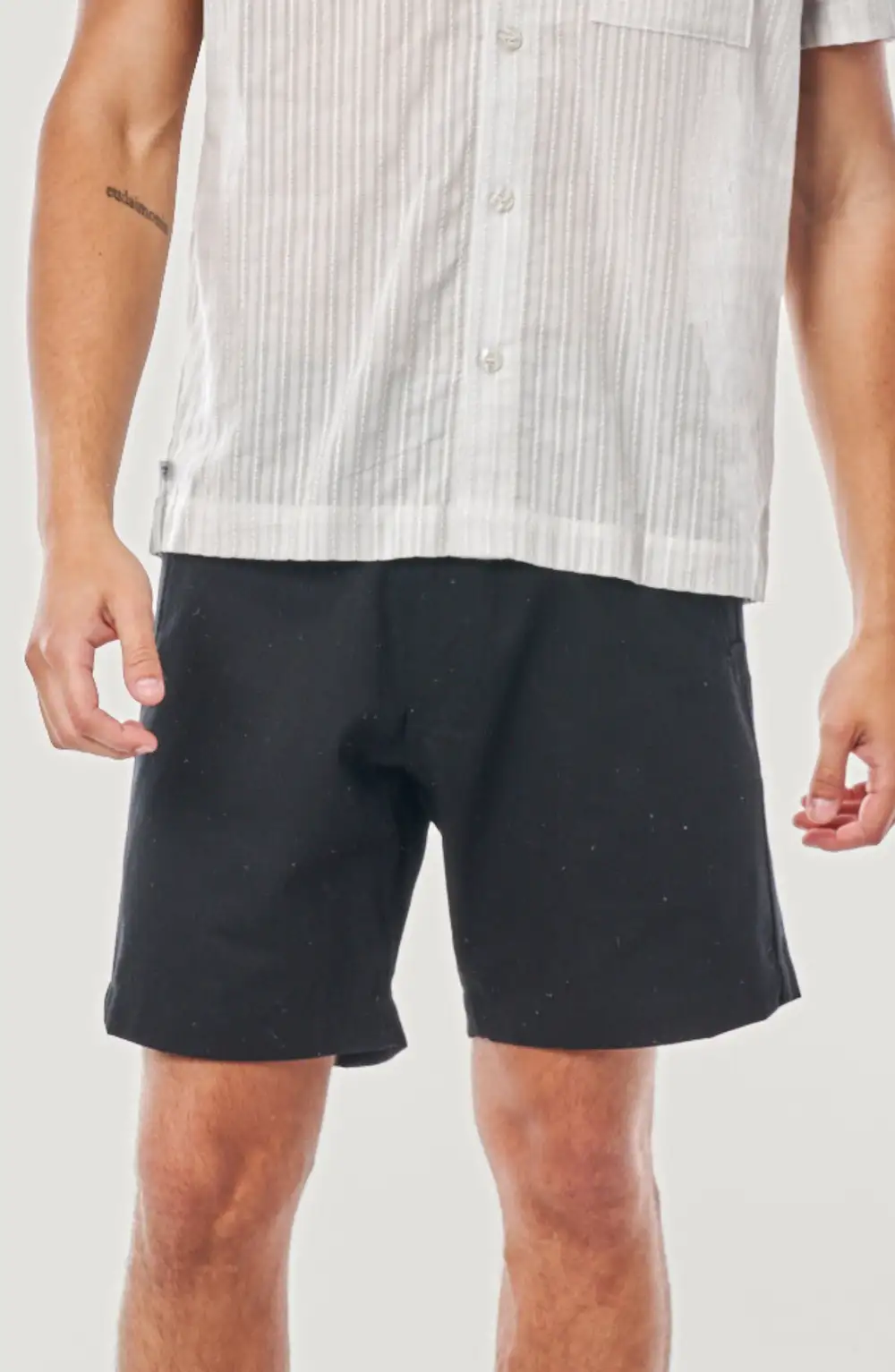 Men's Structured Cotton Twill Zip Fly Shorts