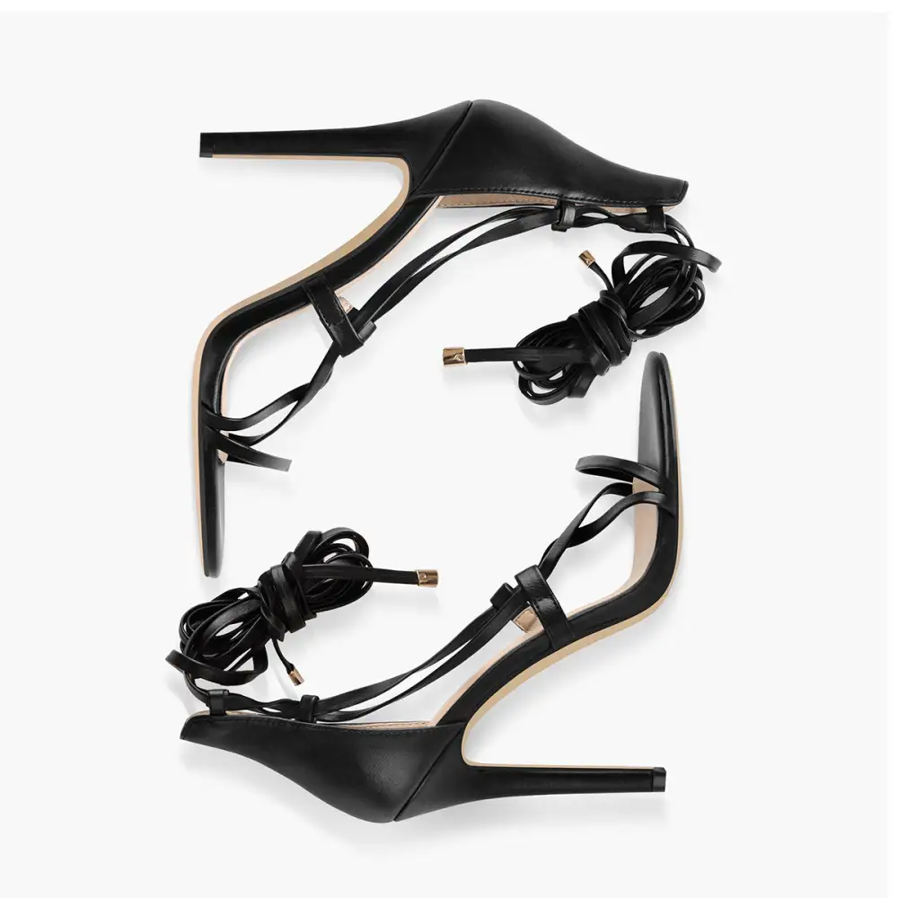 Lace Up High Heel Gladiator Stiletto Sandals