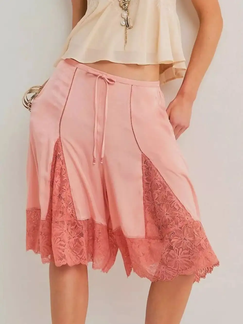 Everyday Lace Trim Shorts