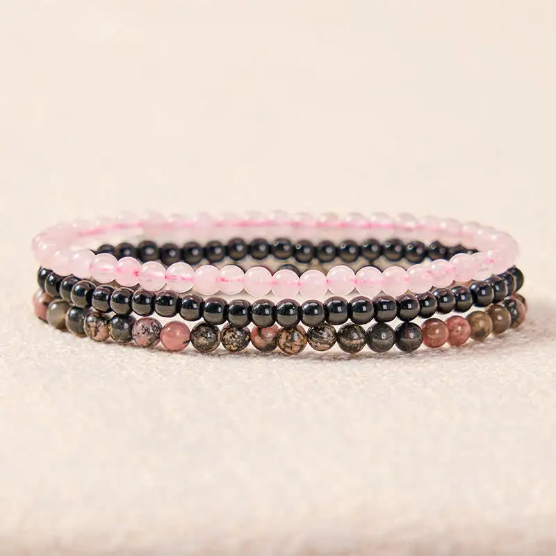 Heart Rhodonite Bracelet