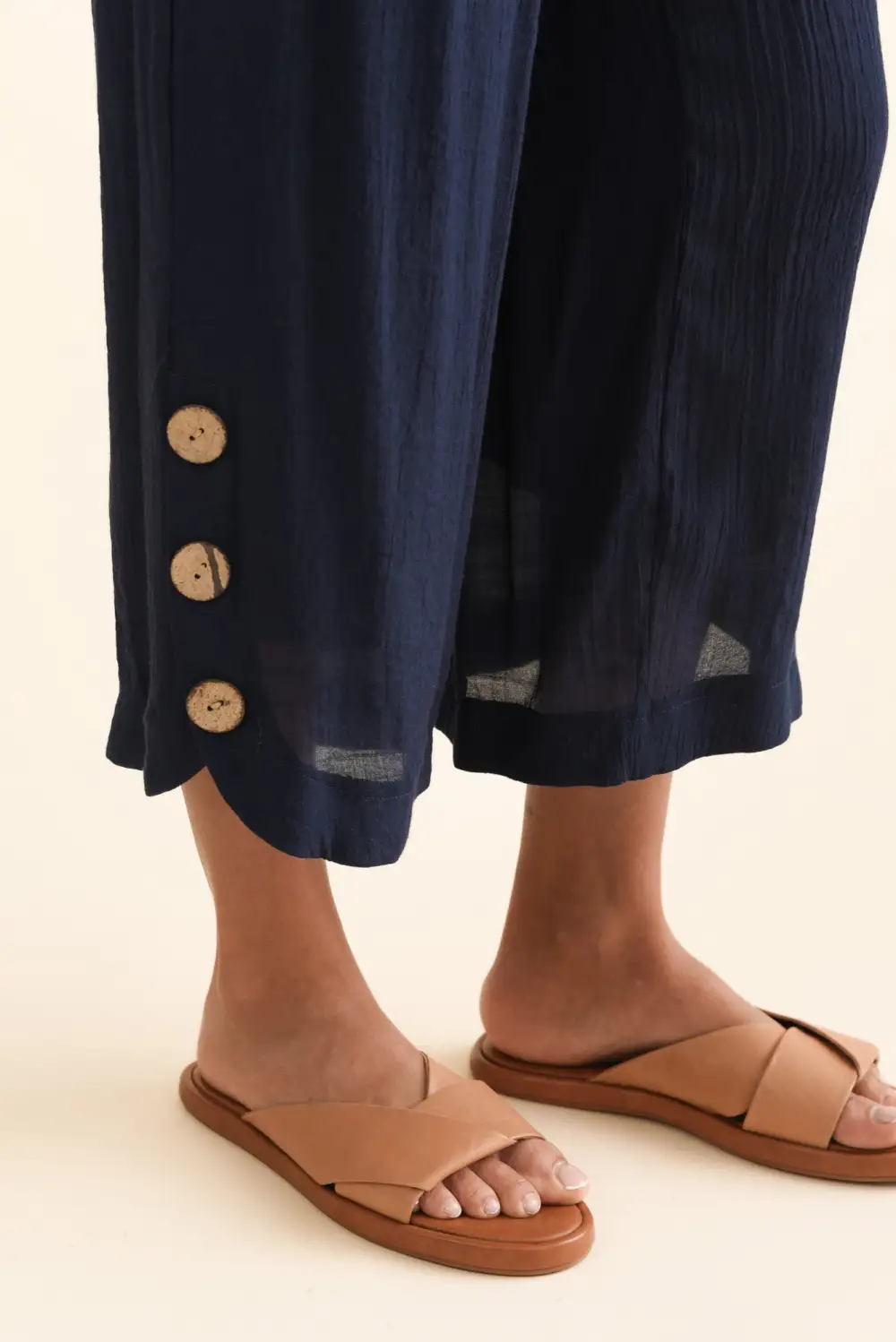 Wide Leg Mid Rise Pants