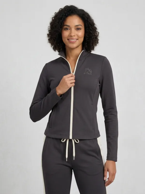 Women's Sporty Casual Blue Graphic Tracksuit Set