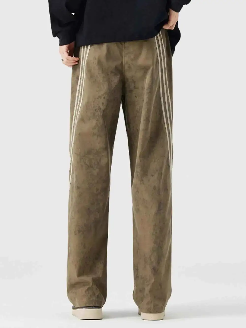 Tie-Dye Wide-Leg Casual Pants