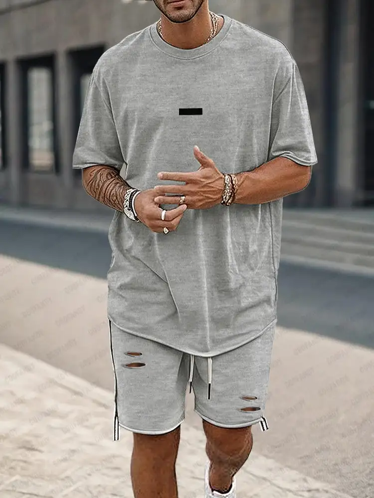 Athleisure Loose Fit T-Shirt Shorts Set