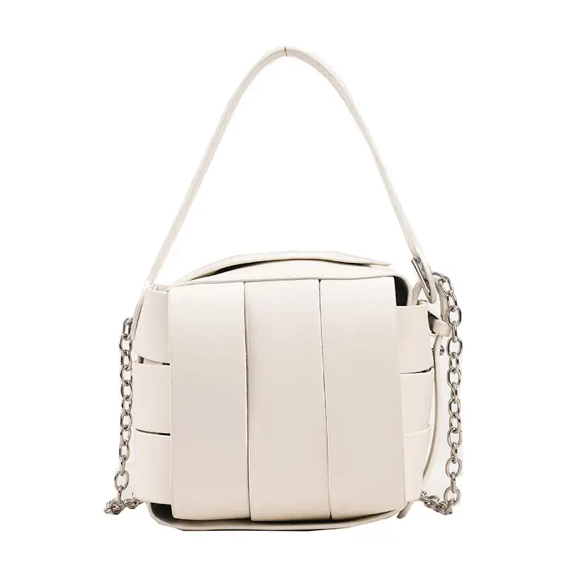 Sleek PU Leather Handbag Magnetic Buckle One-Shoulder Crossbody