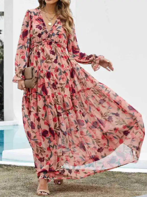 Soft Printed A-Line Dress
