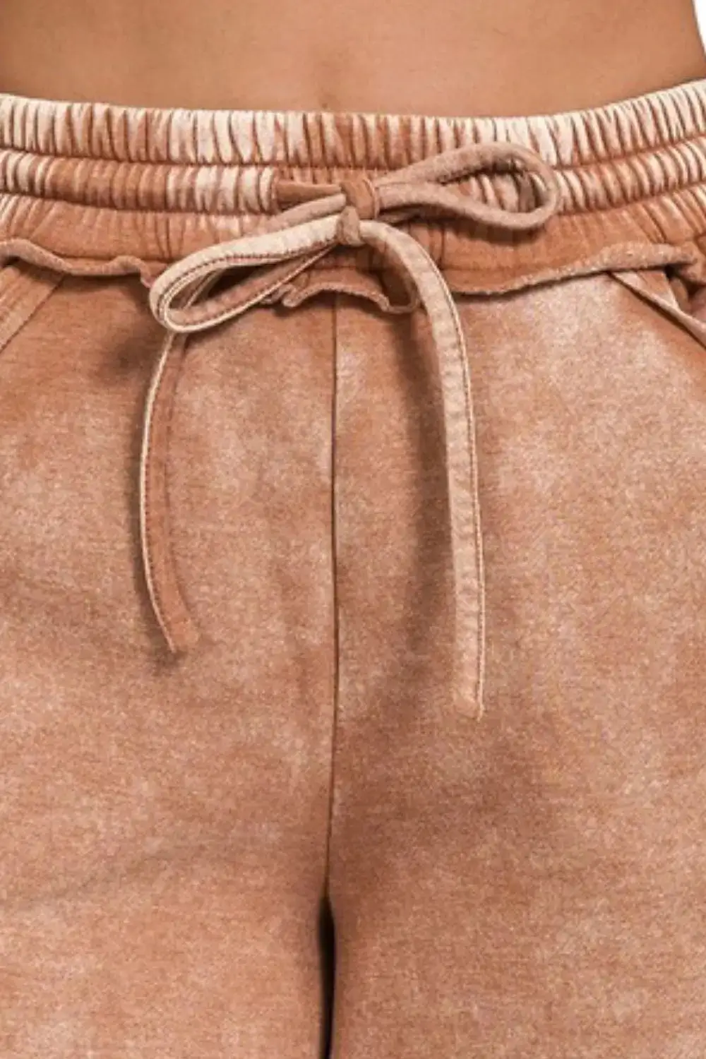 Relaxed Drawstring Pocket Detail Shorts