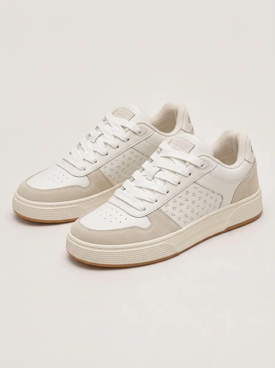 Men's Bold Minimalist Geometric Pattern Skate Shoes