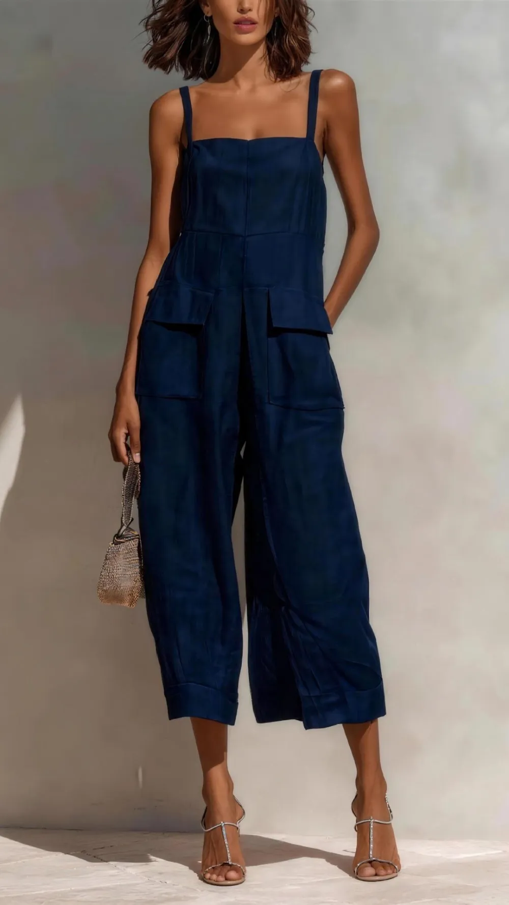 Pintuck Detail Jumpsuit