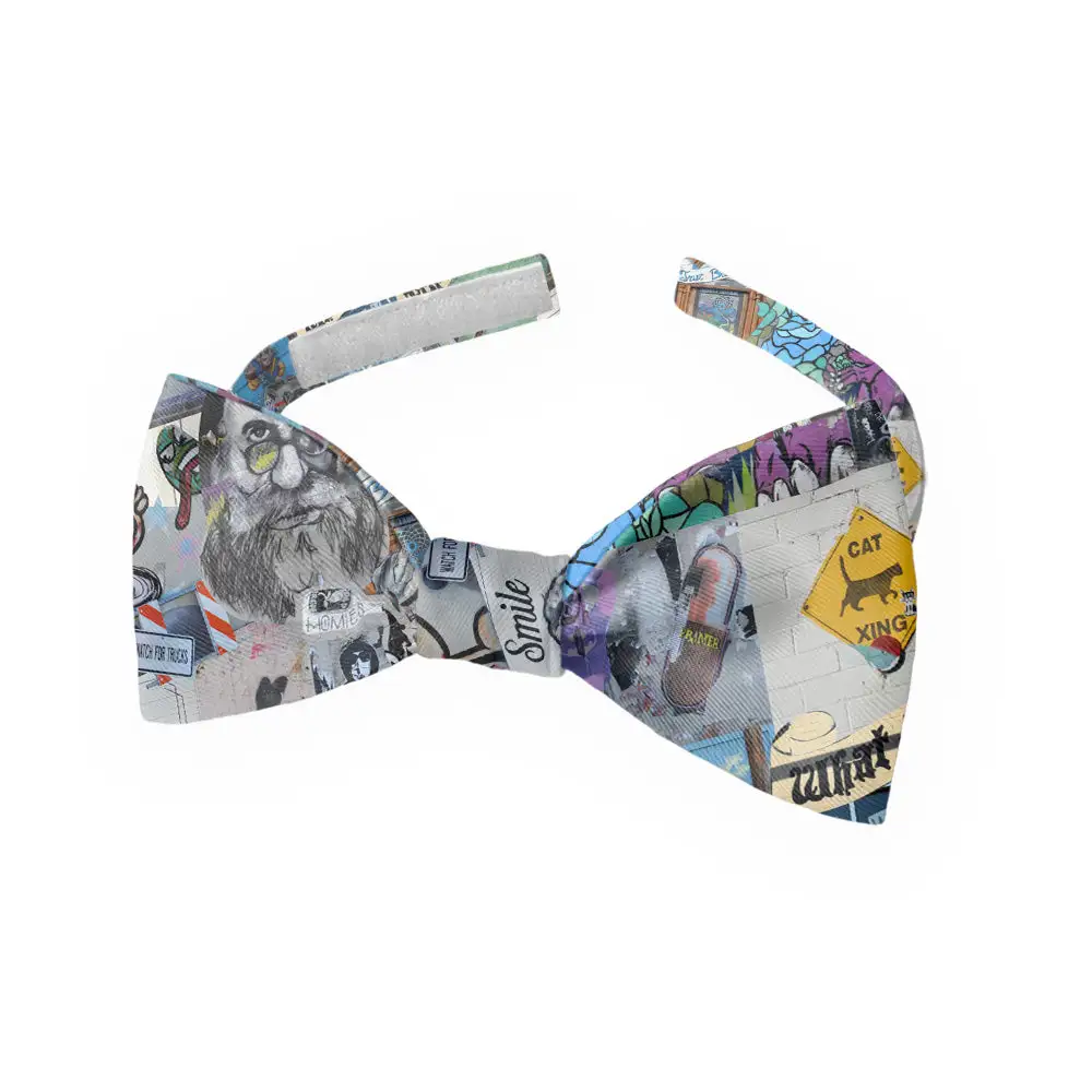 Cap Hill Street Art Pattern Bow Tie