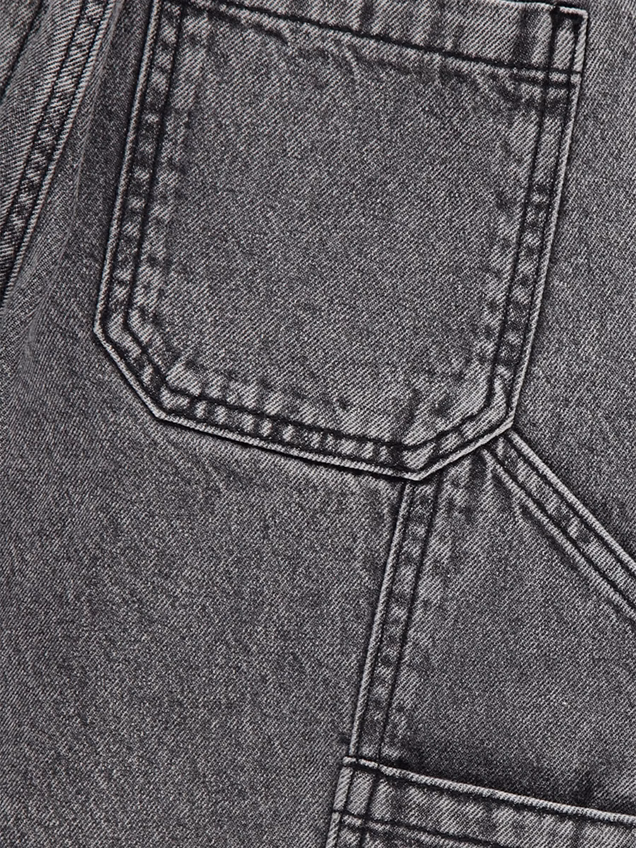 Grey Carpenter Denim Shorts detail 1