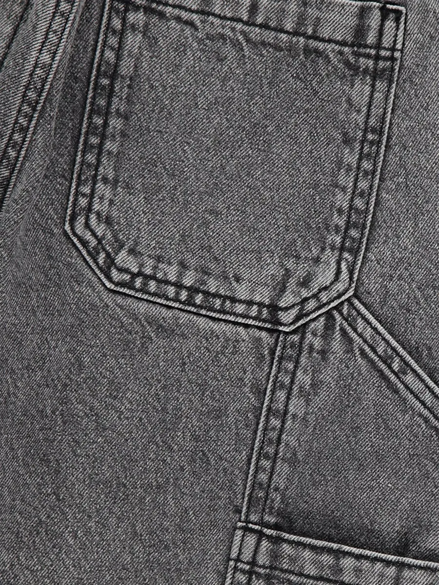 Grey Carpenter Denim Shorts