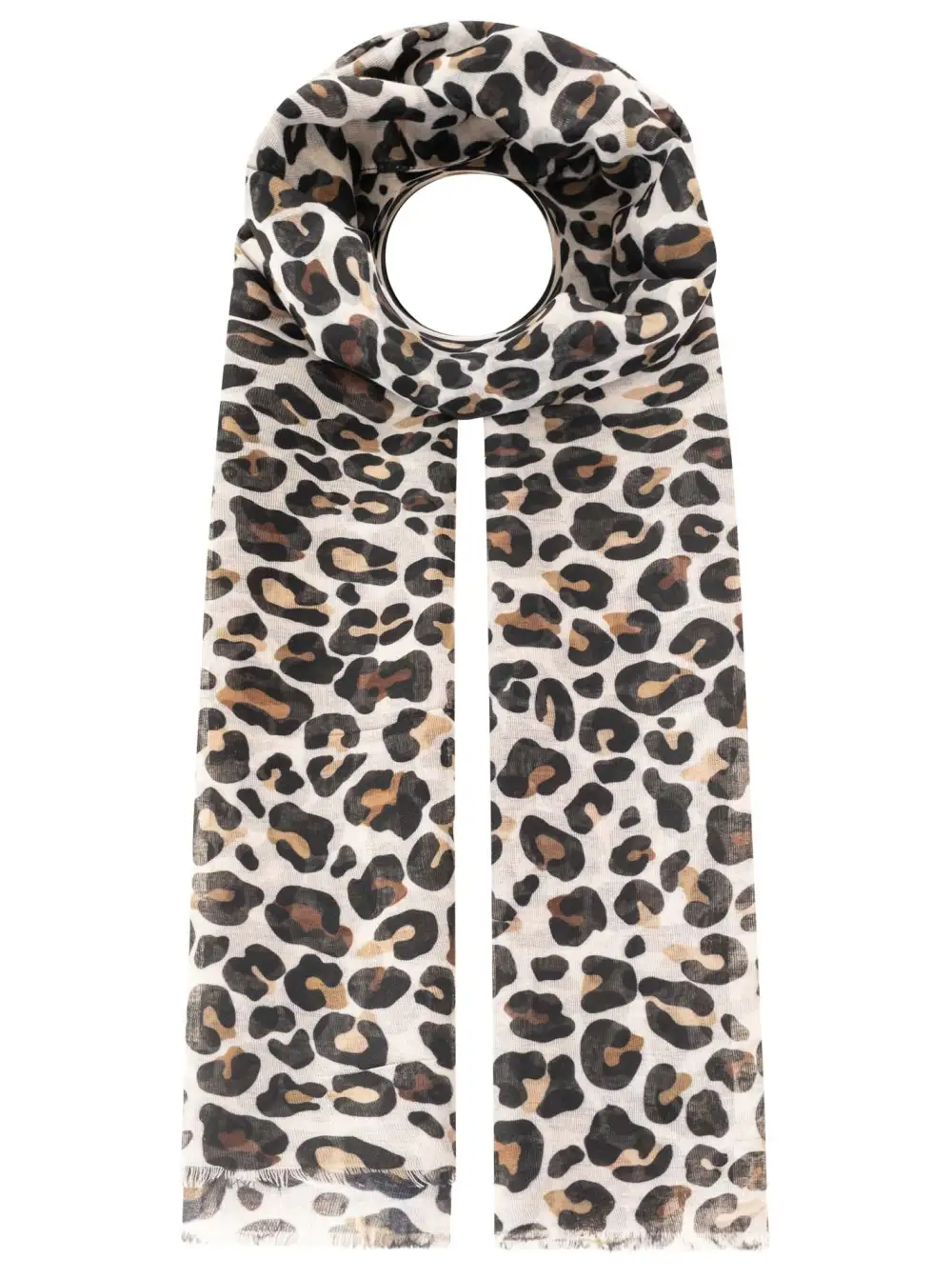 Soft Leopard Pattern Heart Pattern Fashion Scarf