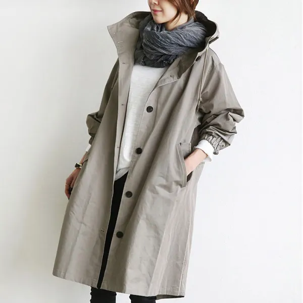 Water Resistant Relaxed Trench Coat