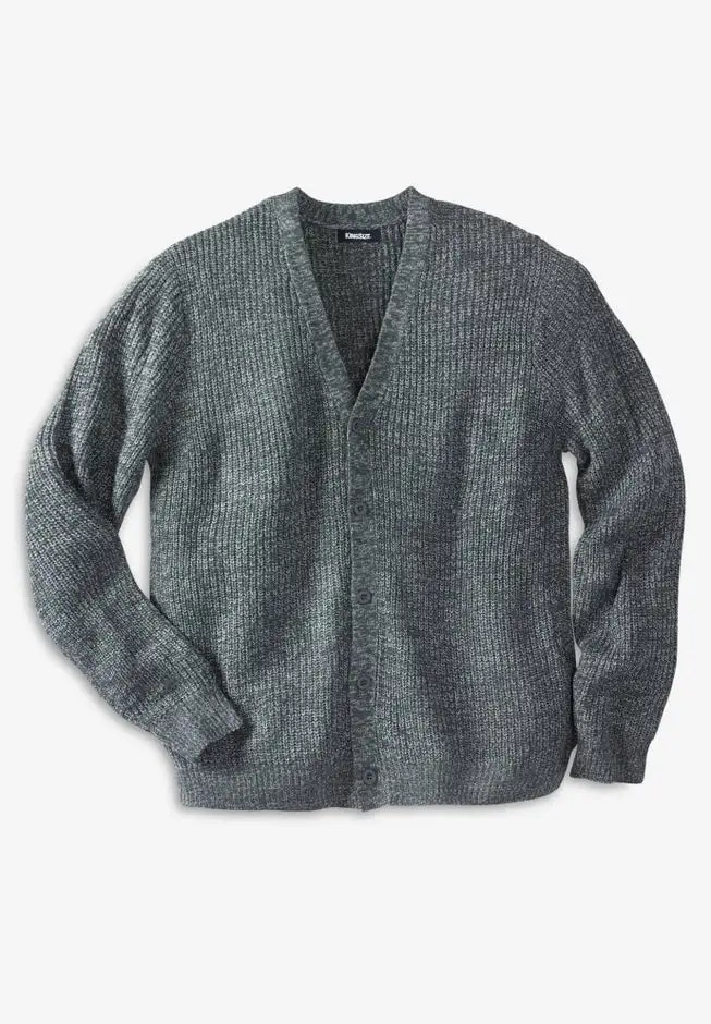 Shaker Knit V-Neck Cardigan Sweater