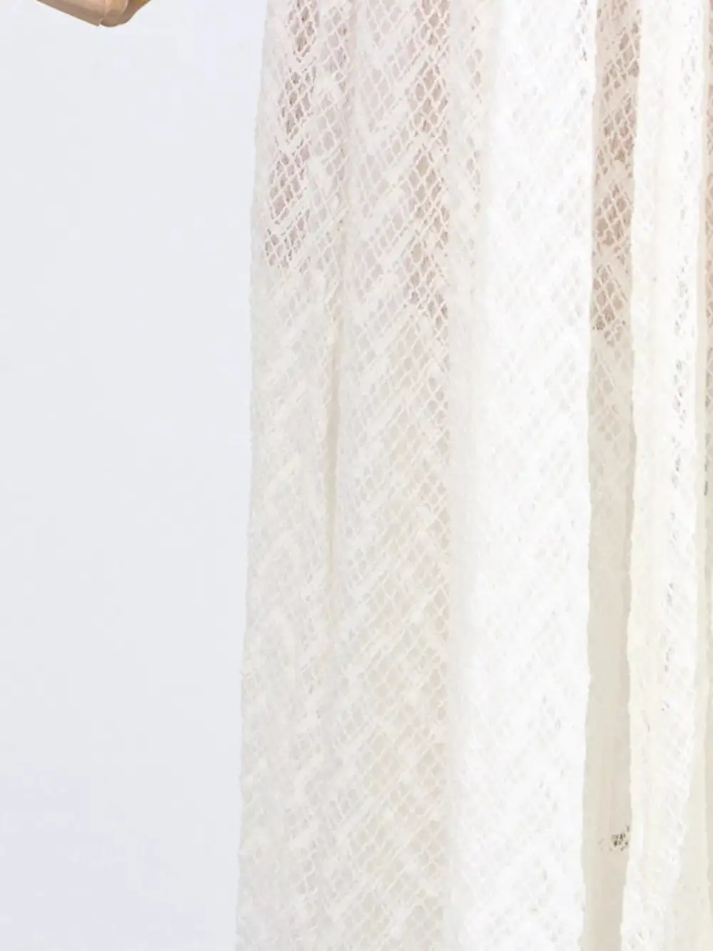 Lace Mock Neck Long Sleeve Maxi Dress