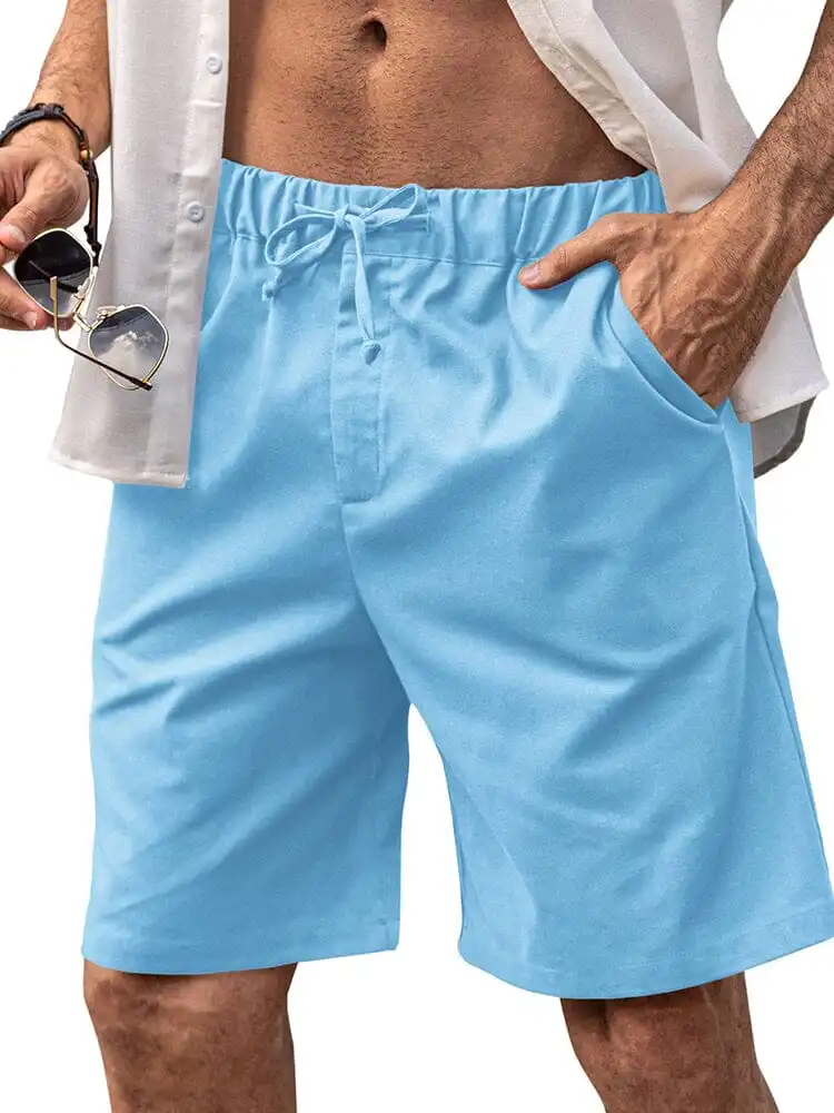 Pull On Linen Shorts
