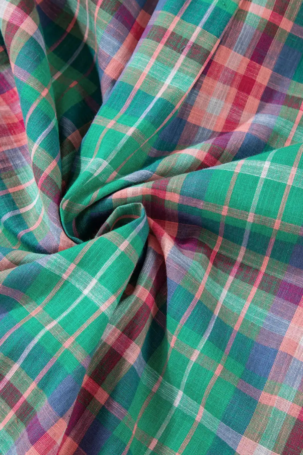 Plaid Collared Relaxed Fit Shirt Blouse