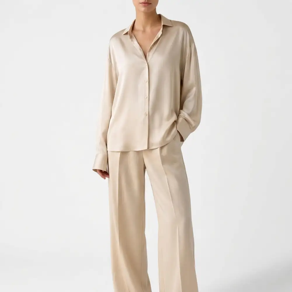 Refined Silk Relaxed Blouse
