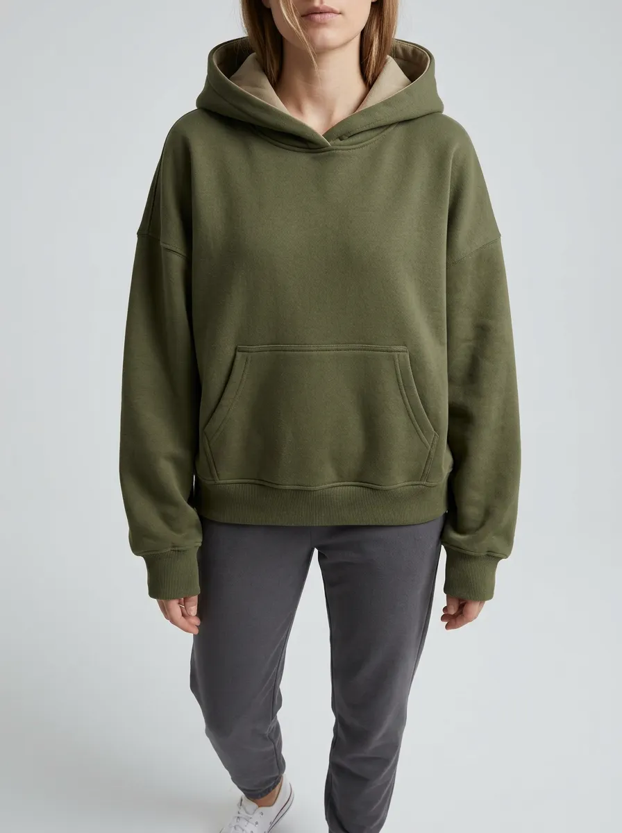 Women's Clean-Line Oversized Pullover Hoodie