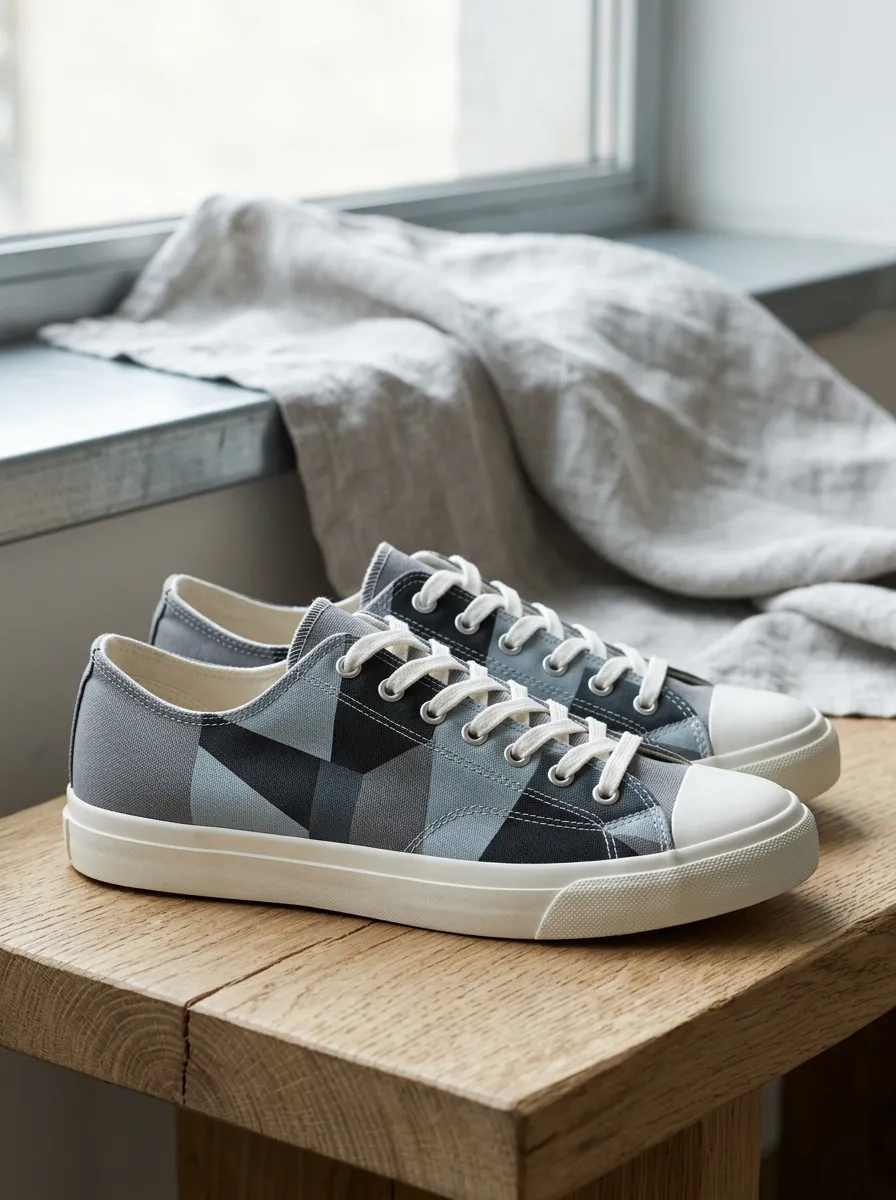 Men's Urban Geometric Pattern Patterned Patterned Canvas Shoes