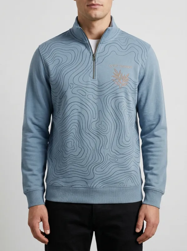 Everyday Half-Zip Topographic Men's Half-Zip Sweatshirt