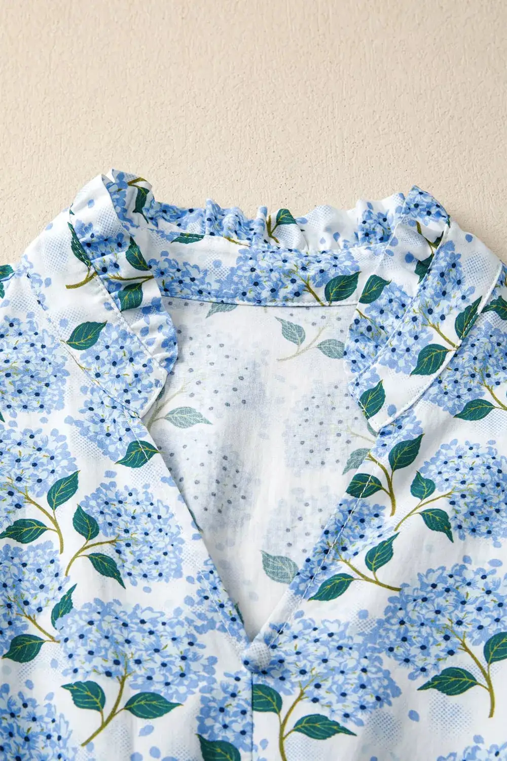 Clean Line Floral Printed Ruffle Dress