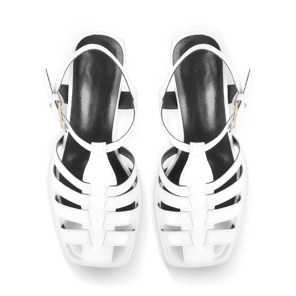 Platform Chunky High Heel Buckle Sandals