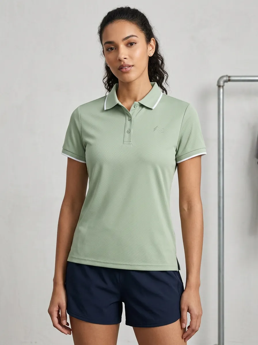 Classic Wave Graphic Collection Women's Sport Polo Shirt