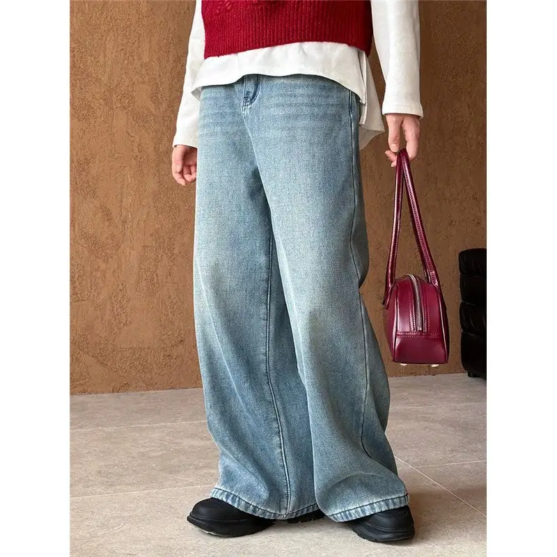 Utility Straight Leg Fleece Lined Flare Jeans