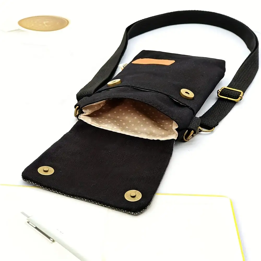 Modern Mini: Logo-Embellished Canvas Phone Bag