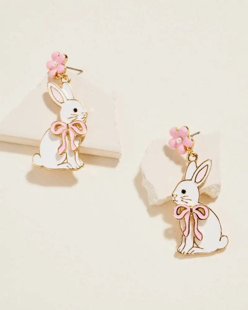 Floral Enamel Refined Fashion Earrings