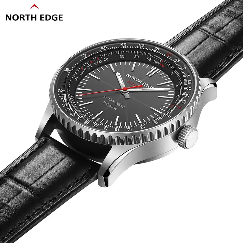 North Edge Chronograph watch classic aviation pilot watch EVOQUE 3