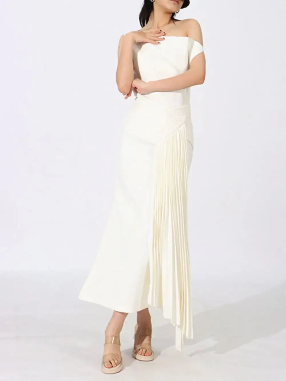 Easy Fit Pleated Dress