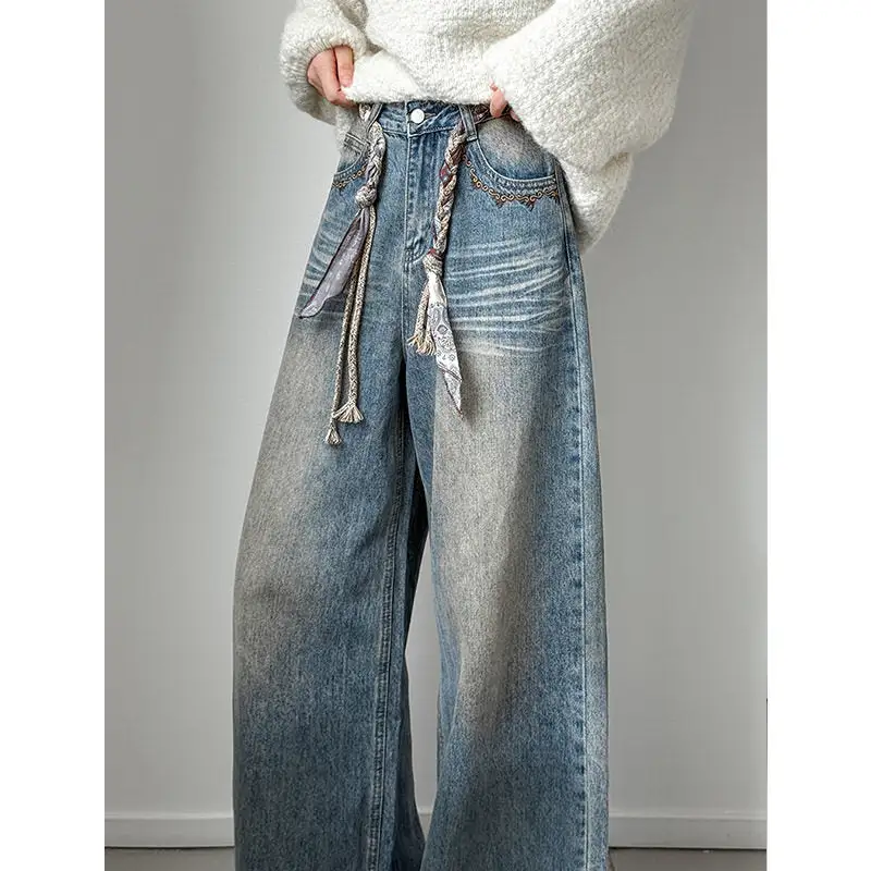 Relaxed Vintage Loose Straight Leg Jeans