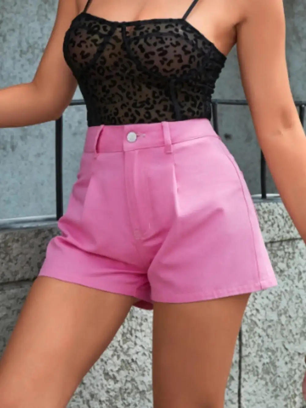 Streetwear High Waist Shorts