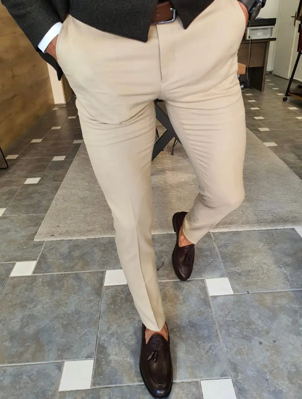 Modern Heritage Slim Fit Refined Tailored Trousers