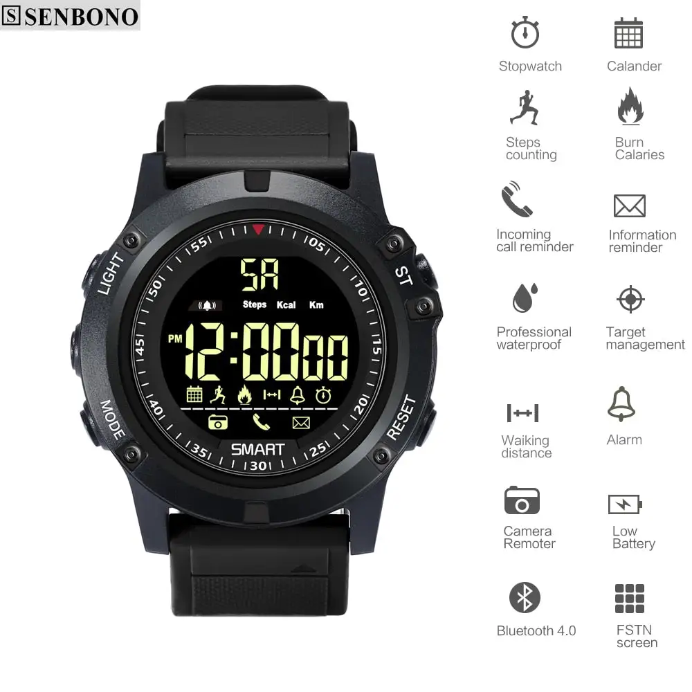Fitness Tracker Digital Sports Bluetooth Smart Watch