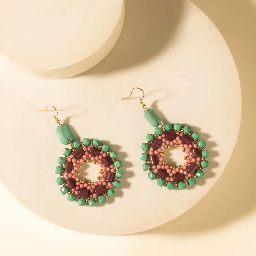 Artful Stone Accent Earrings
