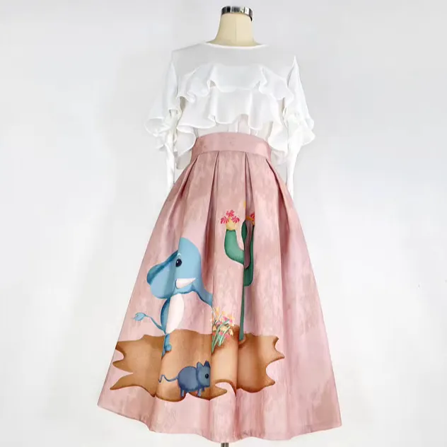 Easy Comfort Everyday Casual Polyester Skirt