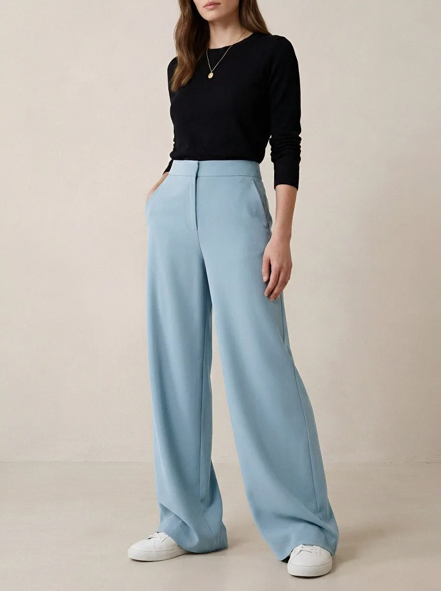 Tailored Women's Wide-Leg Trousers