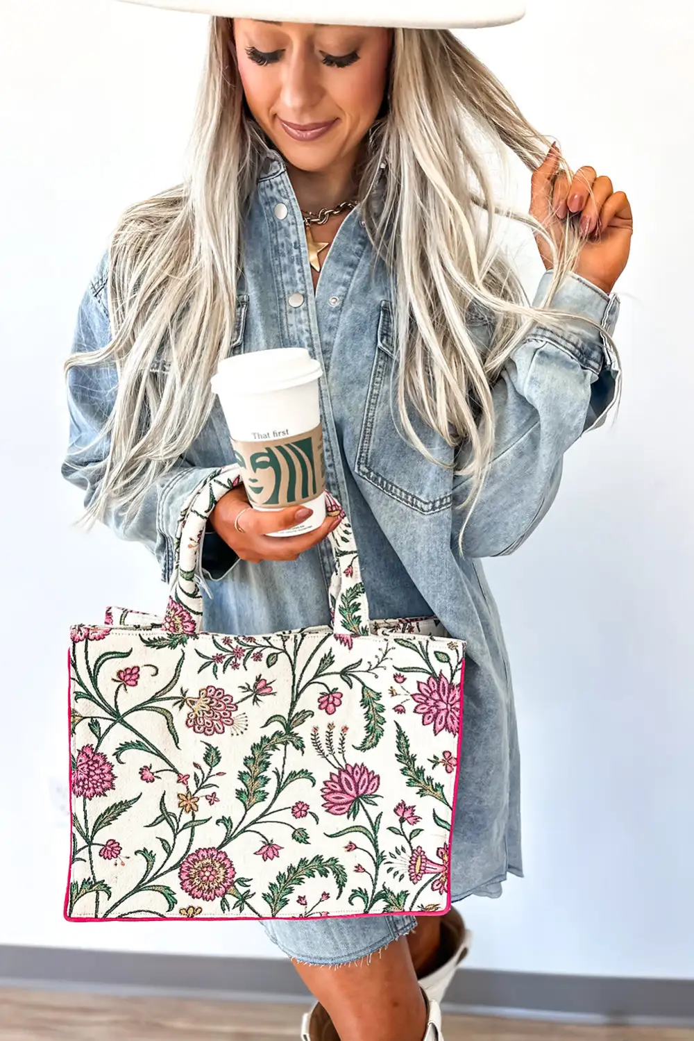 Denim Pocketed Shirt Dress