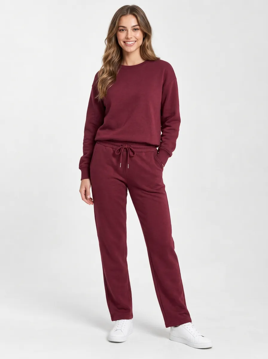 Women's Weekend Printed Sweatshirt Sweatpants Set