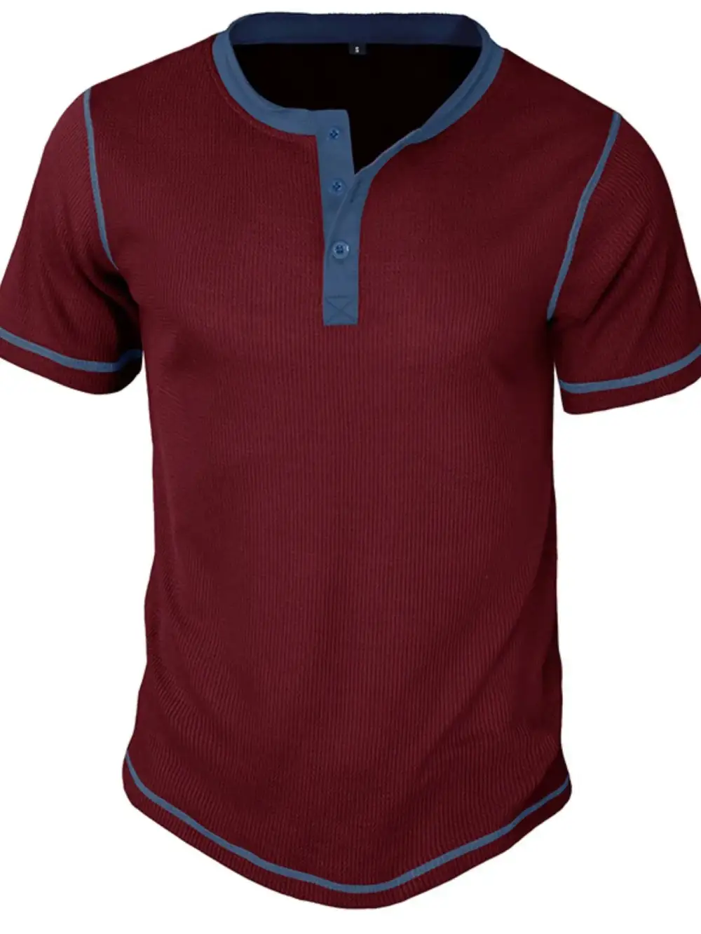 Clean Contrast Detail Collared Polo Shirt