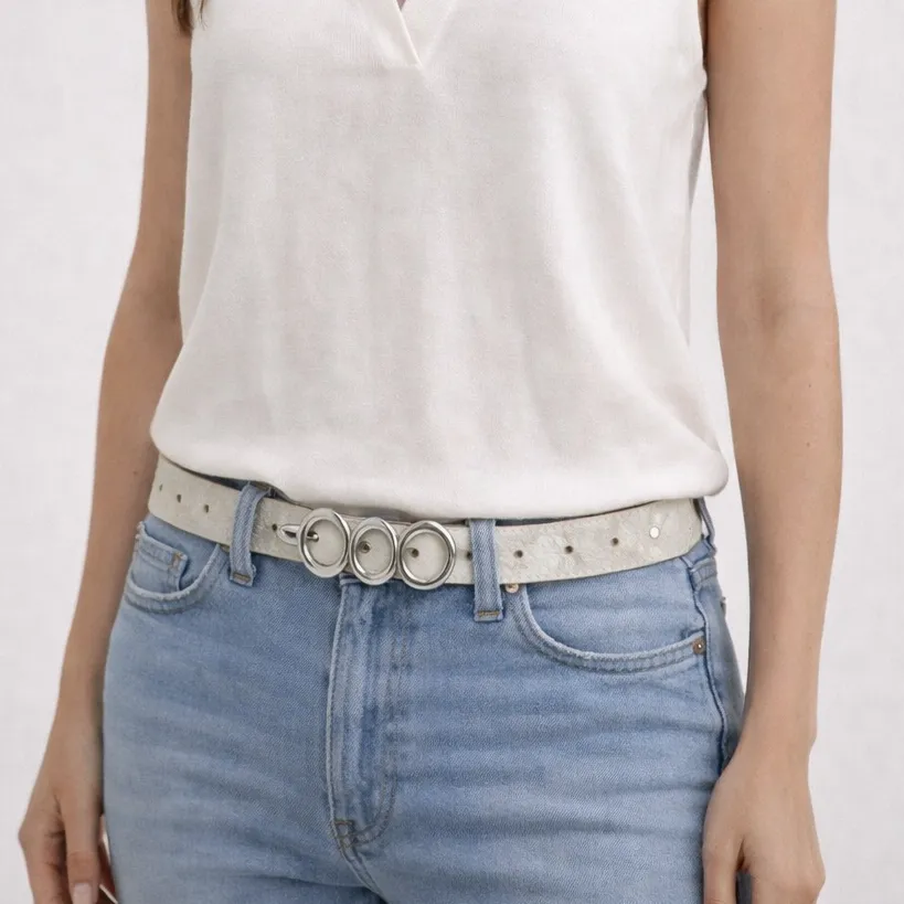 Minimal Leather Waist Belt