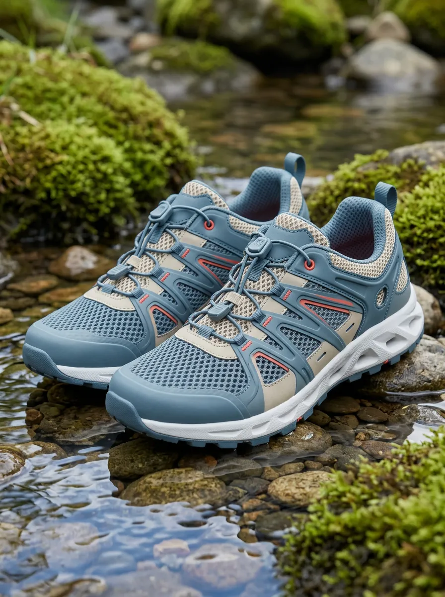 Women's Outdoor Hiking Mesh Breathable Printed Sneakers
