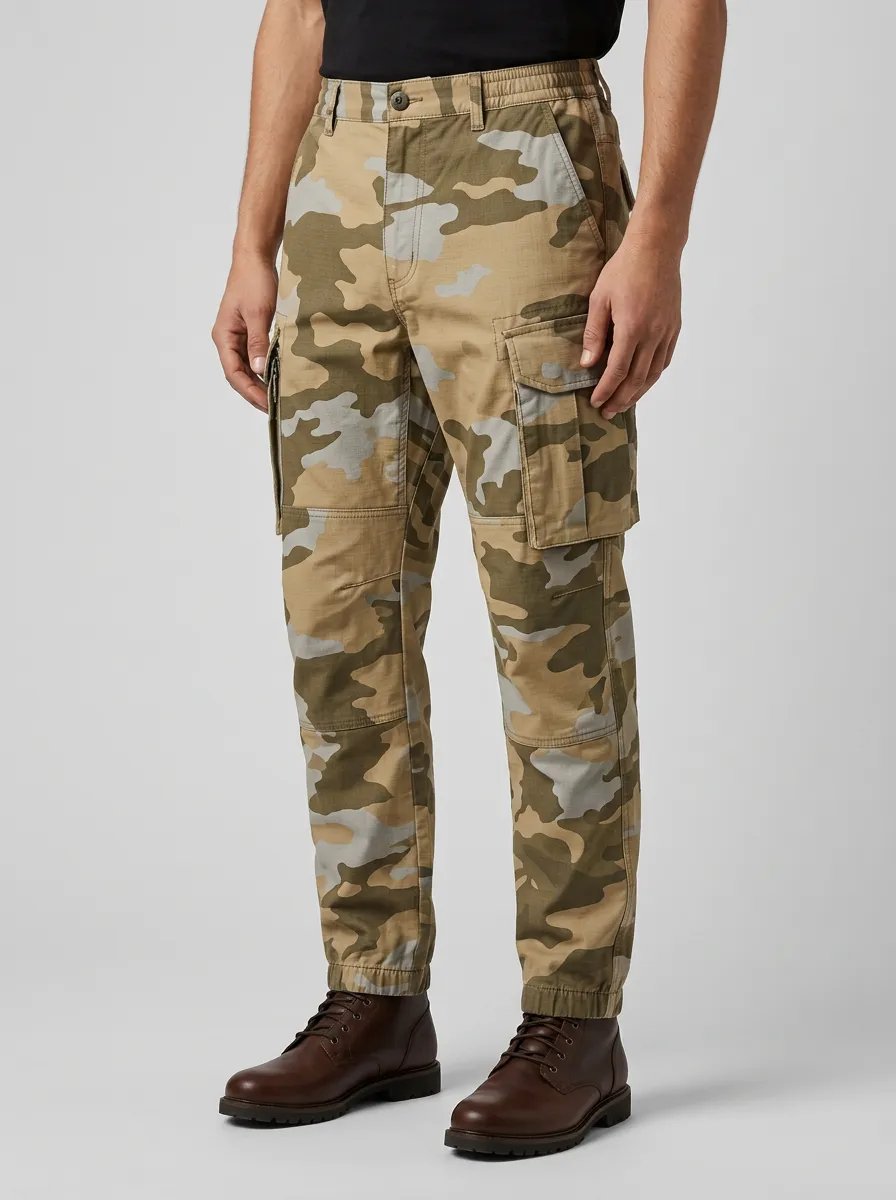 Men's Outdoor Tactical Camouflage Printed Cargo Pants