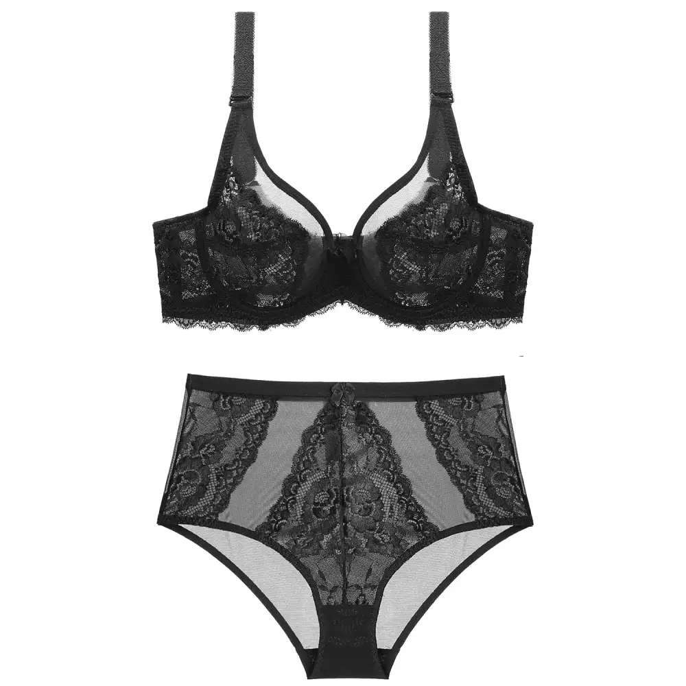 Full-Coverage Lace Lingerie Set