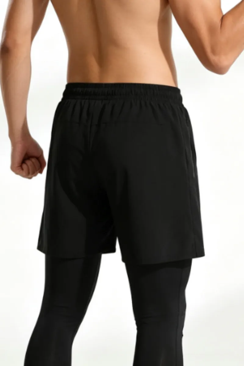 Outdoor Motion Quick Dry Breathable Drawstring Athletic Shorts