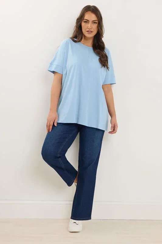 Light Blue Pure Cotton T-Shirt